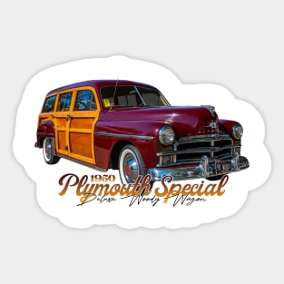 1950 Plymouth Special Deluxe Woody Wagon Sticker